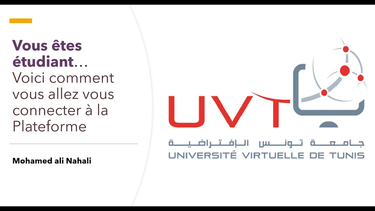 Vous êtes étudiant…Voici comment vous allez vous connecter à la Plateforme