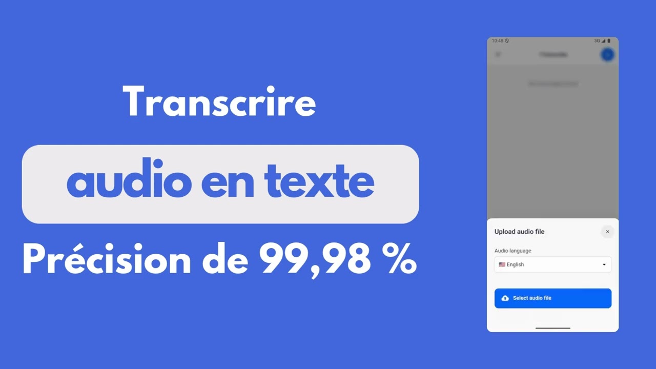 1Transcribe - Transcrire audio en texte