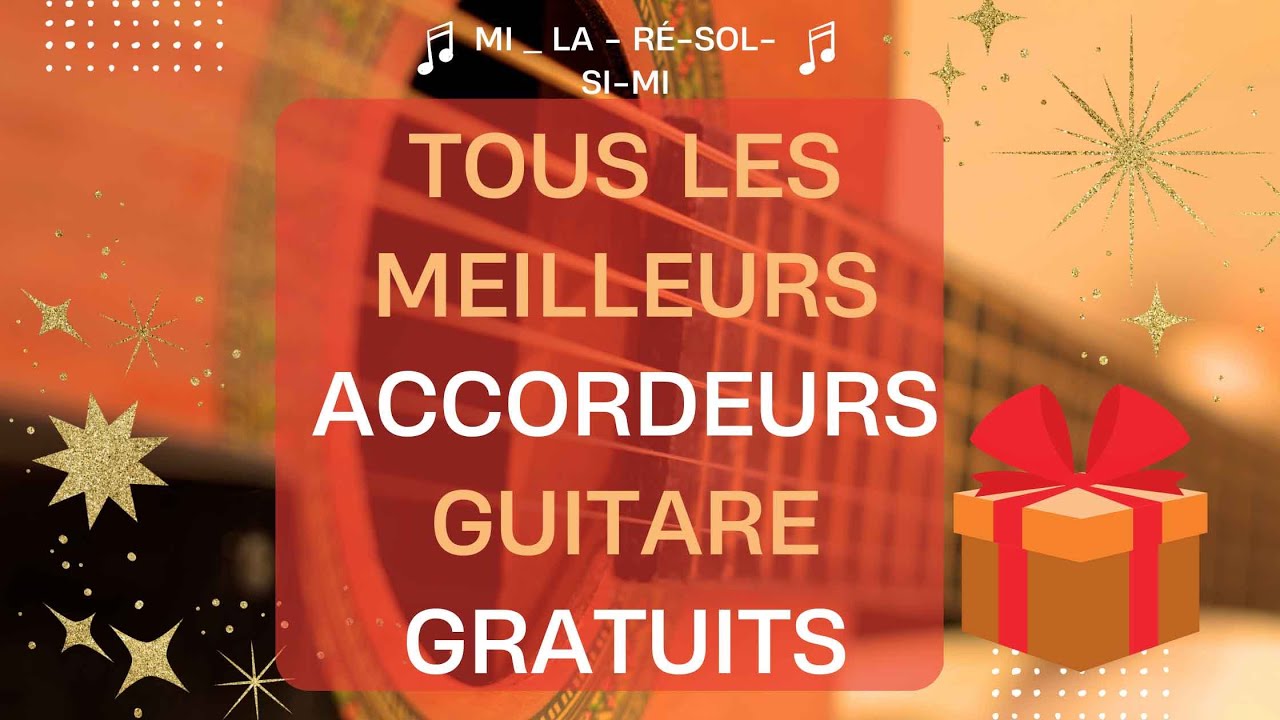 🎸 Meilleur ACCORDEUR de guitare GRATUIT en ligne Mi, La, Ré, Sol, Si, Mi + liens en description
